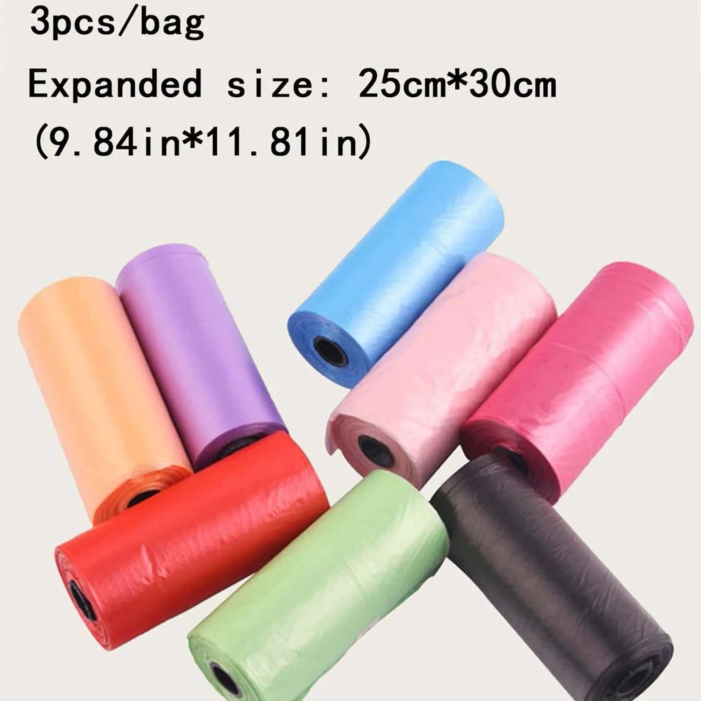 3 Rolls (15 Each)-small Desktop Portable Trash Bag