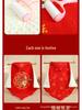 Chinese Red Embroidery Detachable Baby Swaddle Quilt for Autumn and Winter