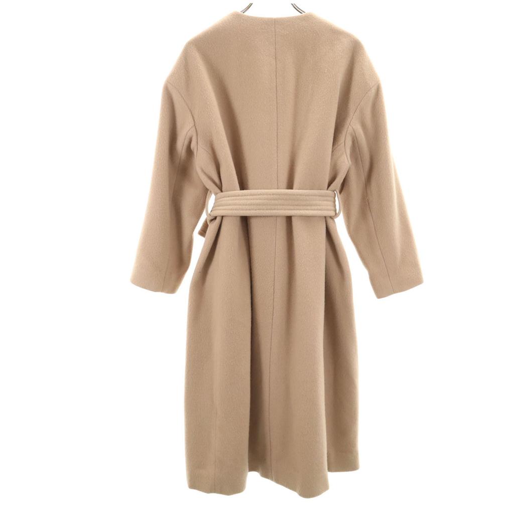SNIDEL Feito no Japão casaco de mistura de lã e caxemira bege Feminino Usado