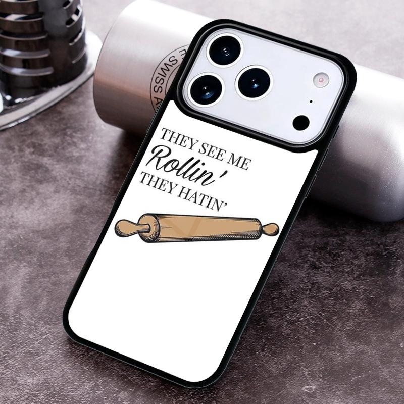 Love Baking Chef Knife Phone Case for iPhone 17 16 15 Pro Max Air 14 13 12 11 Plus Shockproof Capa Cover