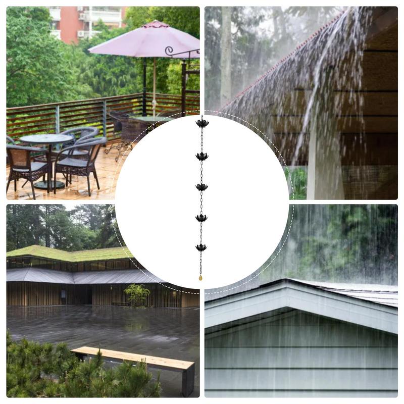 Rain Chains For Gutters Decorative Outdoor Gutter Rain Drum Functional And Decorative Replacement Gutter Rainwater Diverter