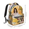 Ghost Halloween Pumpkin Bow Spooky Fall Aesthetic Rucksacks Boys Girls School Carrier Students School Bag Laptop Rucksack Carry Bag