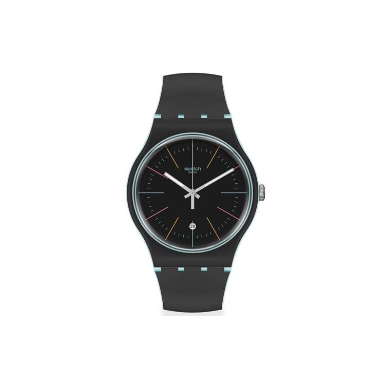SWATCH Unisex 41mm Black Watch SUOS402 SUOS402 Black