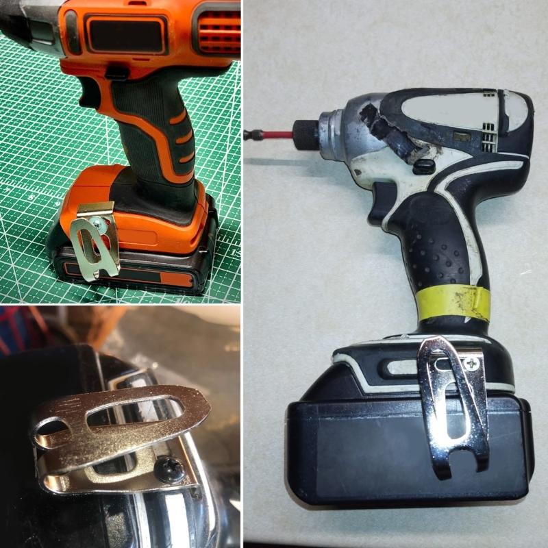 Stainless Steel Tool Belt Clip Secure Fastening Suitable for Workshop and Job Sites Use Safe Convenient Belt Attachment