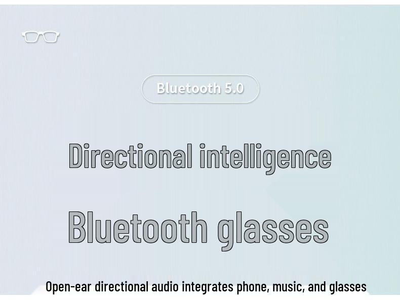 AI-Powered Bluetooth Glasses with Wireless Headphones for Real-Time Translation In 100+ Languages, Music Streaming, and Call Functions