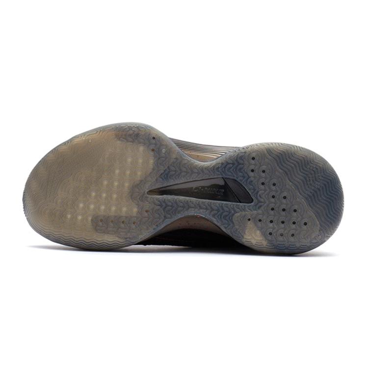 Li Ning YOUNG Avant Garde Spirit 1 Odpružení Odolné proti oděru Středně vysoké Basketbalové boty Černá Červená Unisex YKBR046-1