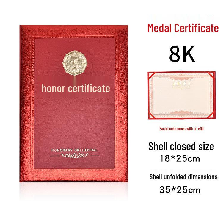 High-Grade Honor Certificate Covers with Inner Pages for Employee Appointment & Graduation - Pack of 10