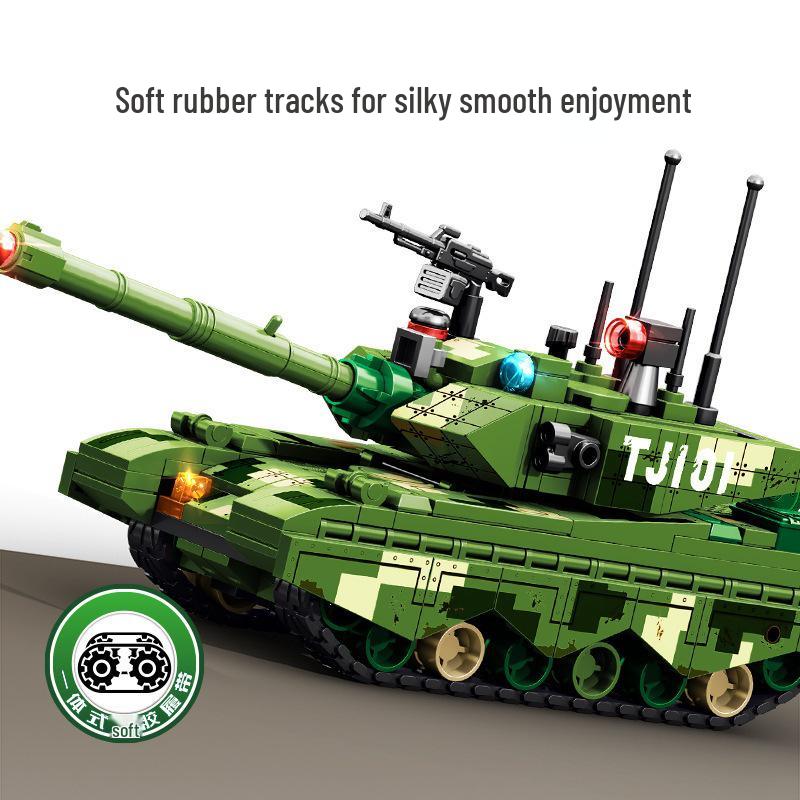 Sheng Bao Type 99A Military Tank Model Building Blocks Toy