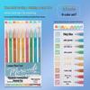 Blue Fruit Morandi Planner Pens Set: 240 Multicolored, Large Capacity, Includes Purple and Skin Tones.