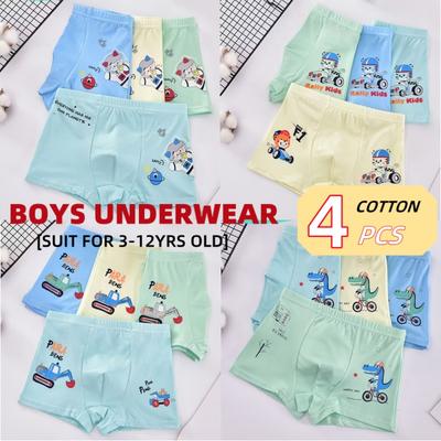 4 Pezzi/Set Boxer Bambino/ Cotone Modal Biancheria Intima Pantaloncini Bambino Biancheria Intima Ragazzo 2-12 anni