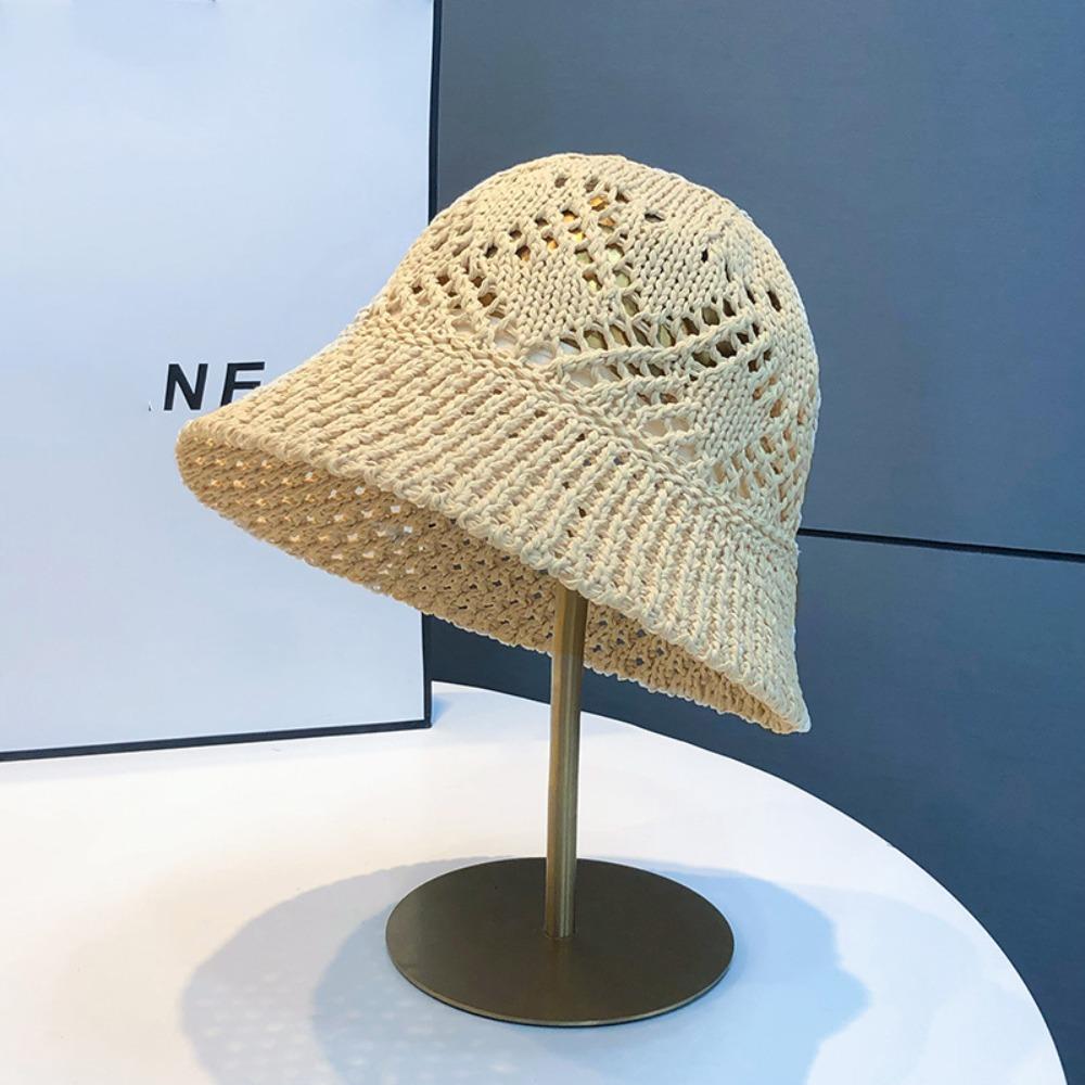 Vintage Damen Fischerhut Faltbarer Hut mit breiter Krempe Langlebiger Sommer Sonnenhut Garten