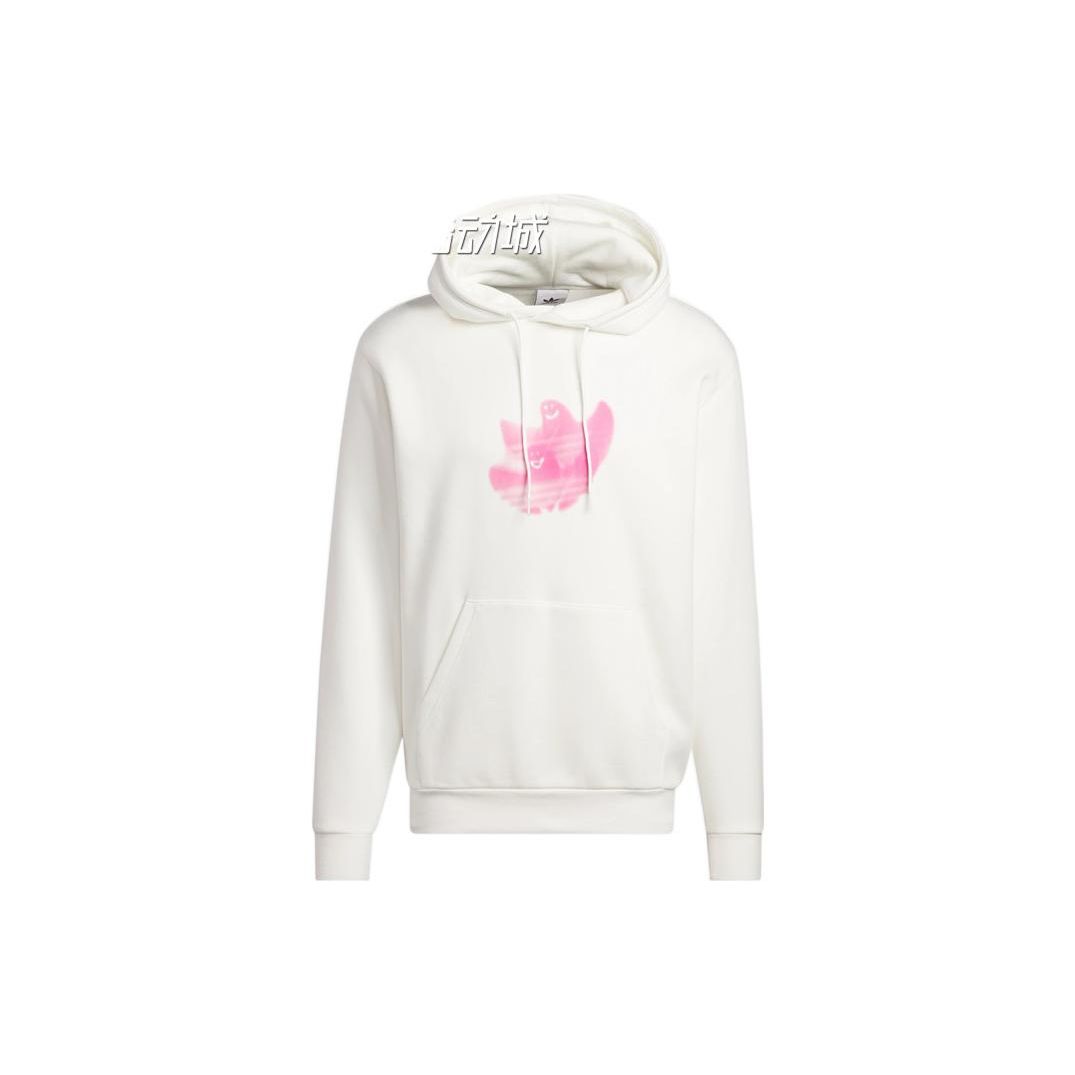 Adidas Originals Shmoo Logo Graphic Loose Fit Hooded Sweatshirt Men White HS3052 L