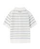 BROMPTON LONDON W Stripe Half Sleeve Knit - Cream (P262Wkt132)