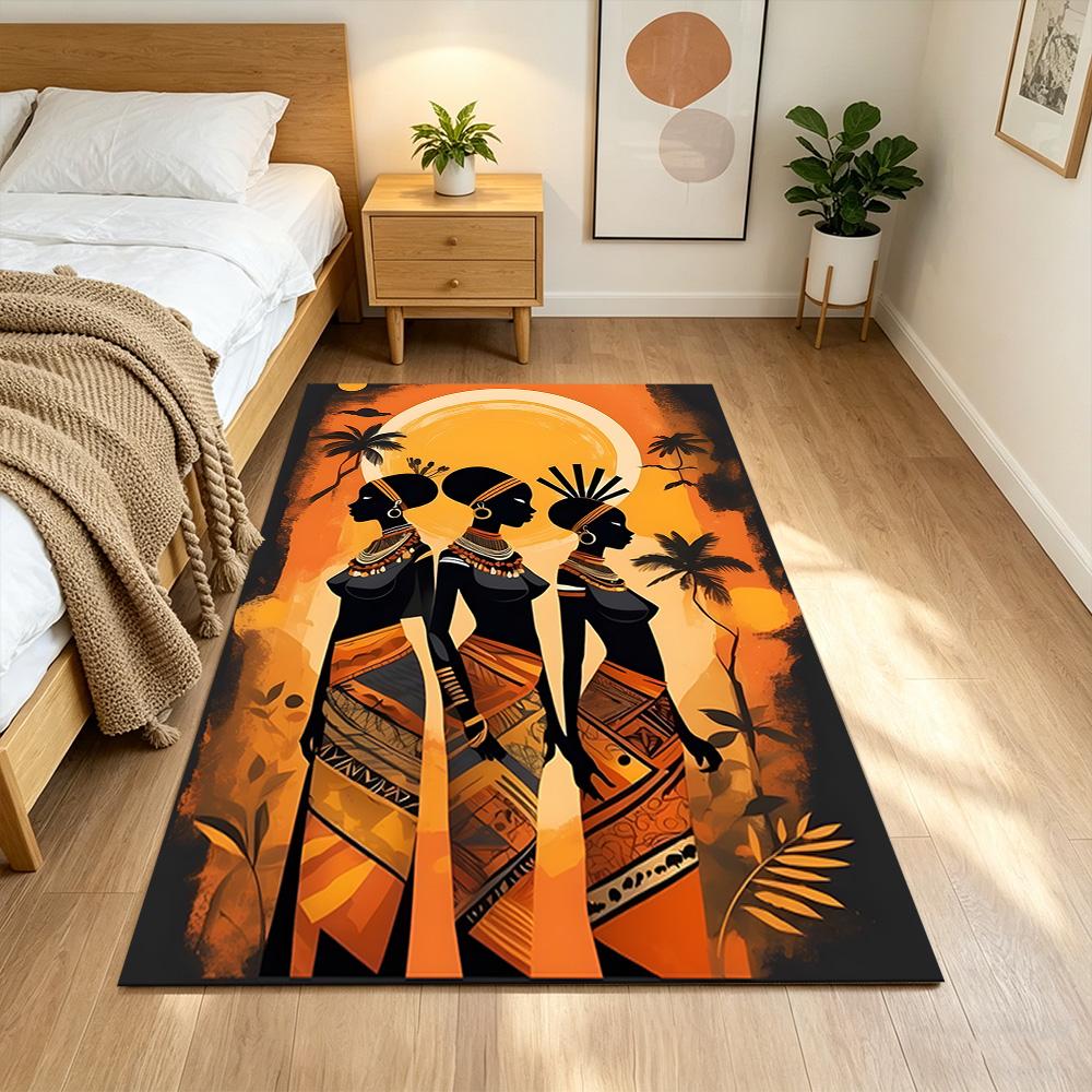 African Heritage And Tradition Non-Slip Home Carpet Design for Office Decor Living Room Bedroom Gift