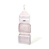 Francfranc Classic Flower Hanging Pouch, Large, Light Pink, Water-Repellent, Travel