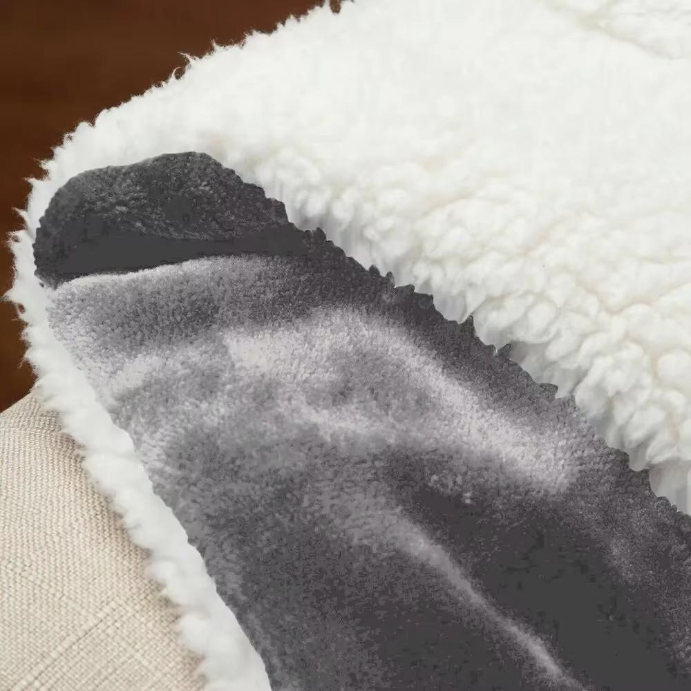 1 Stuk 130X160cm Sherpa Fleece Deken Verdikken Zacht Warm Bed Bank Plaid Dekens Microvezel Winter Bed Deken Voor Kamperen
