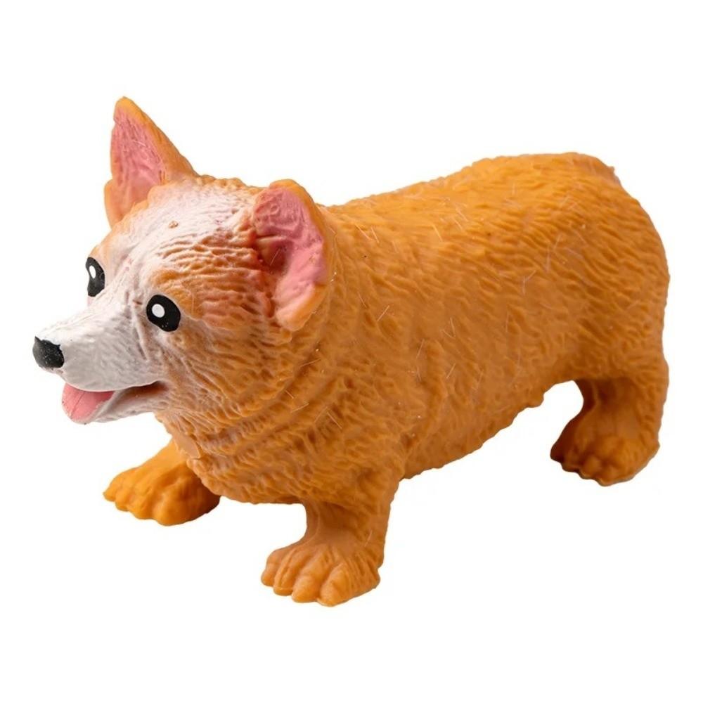 Slow Rebound Pulling Toys Fidget Corgi Dog Modeling New Squeeze Toys Desktop Decoration