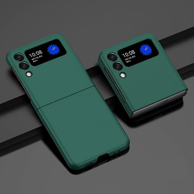 Candy Color Hard Pc Phone Case For Samsung Galaxy Z Flip 3 5g Shockproof Matte Back Cover For Galaxy Z Flip3