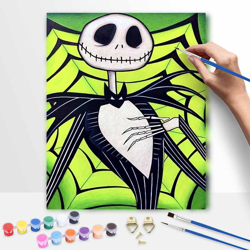 Disney Jack Skellington oil painting digital painting art kit handmade diy painting home decoration gift 20x30cm