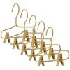 Metal Hangers With Clips Wardrobe Clothes Hanger  Light-Weight Metal Clothes Hangers for Home Hotels Dorms Malls