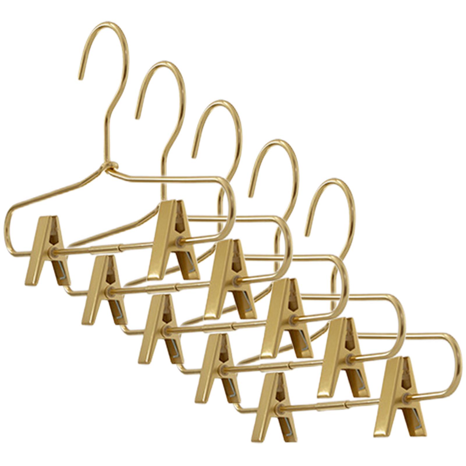 

Metal Hangers With Clips Wardrobe Clothes Hanger Light-Weight Metal Clothes Hangers for Home Hotels Dorms Malls