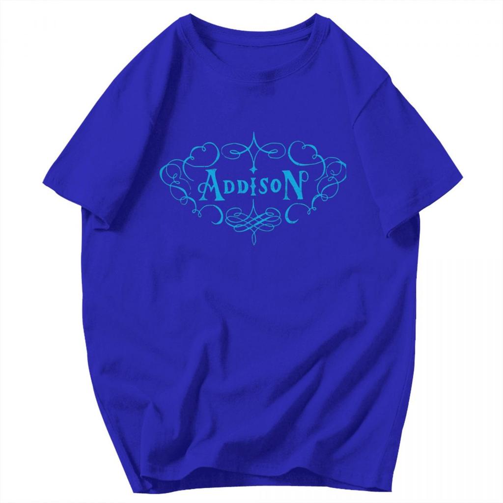 Men T Shirt Singer Addison Rae 2025 Tour Merch 2026 Pops Y2K Graphic Customized Unisex Tops T Shirts