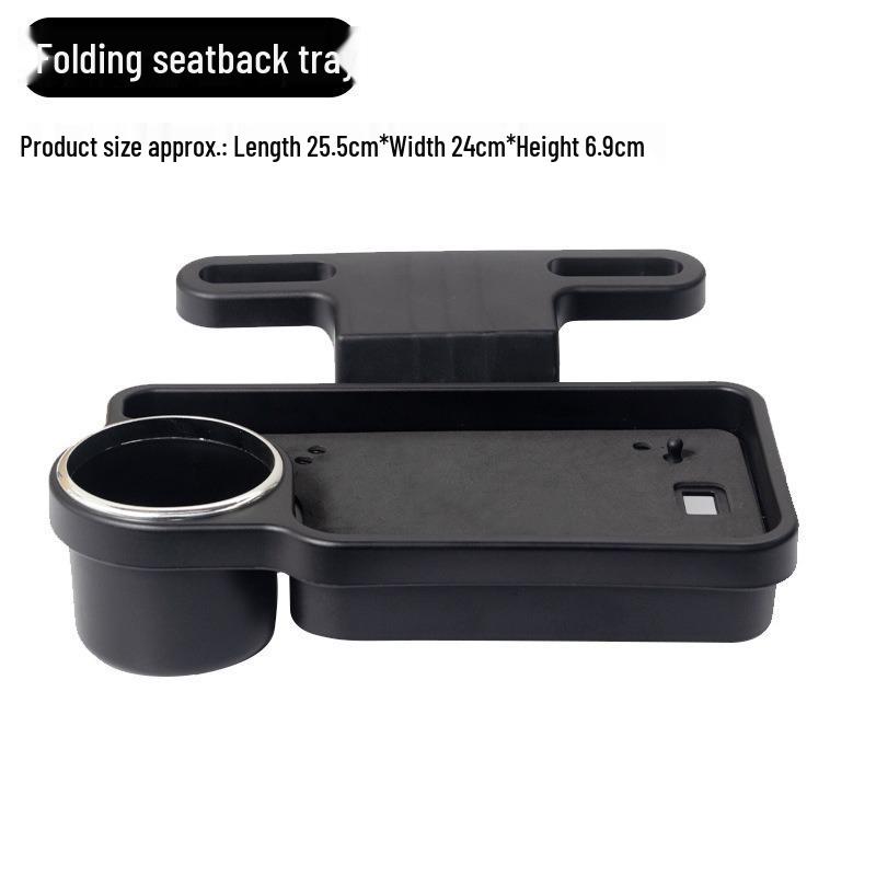 

Multifunctional Foldable Car Tray with Cup Holder and Storage