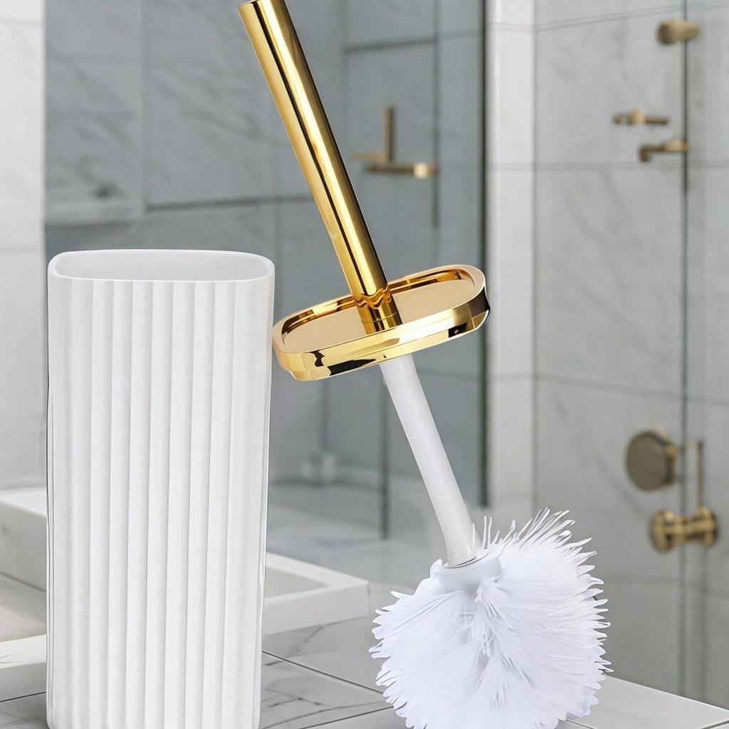 Long Handle Stiff Bristles Toilet Brush for No Dead Corner Cleaning