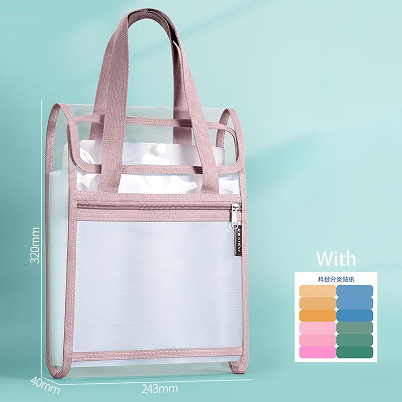 

Document Storage Pouch Large Capacity 13 Layer Transparent File Bag Expandable Thickened Data Storage Bag