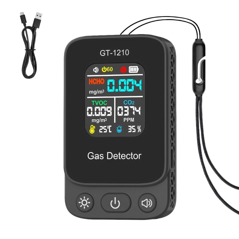 Professional Gas Detection Device For Households Visual LED Indicators Sound Alerts Wall Mount Design