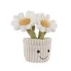 Apricot Lamb Potted Daisy Plush Toy for Kids, Soft and Cute Fluffy Potted Daisy for Girls and Boys, 25cm