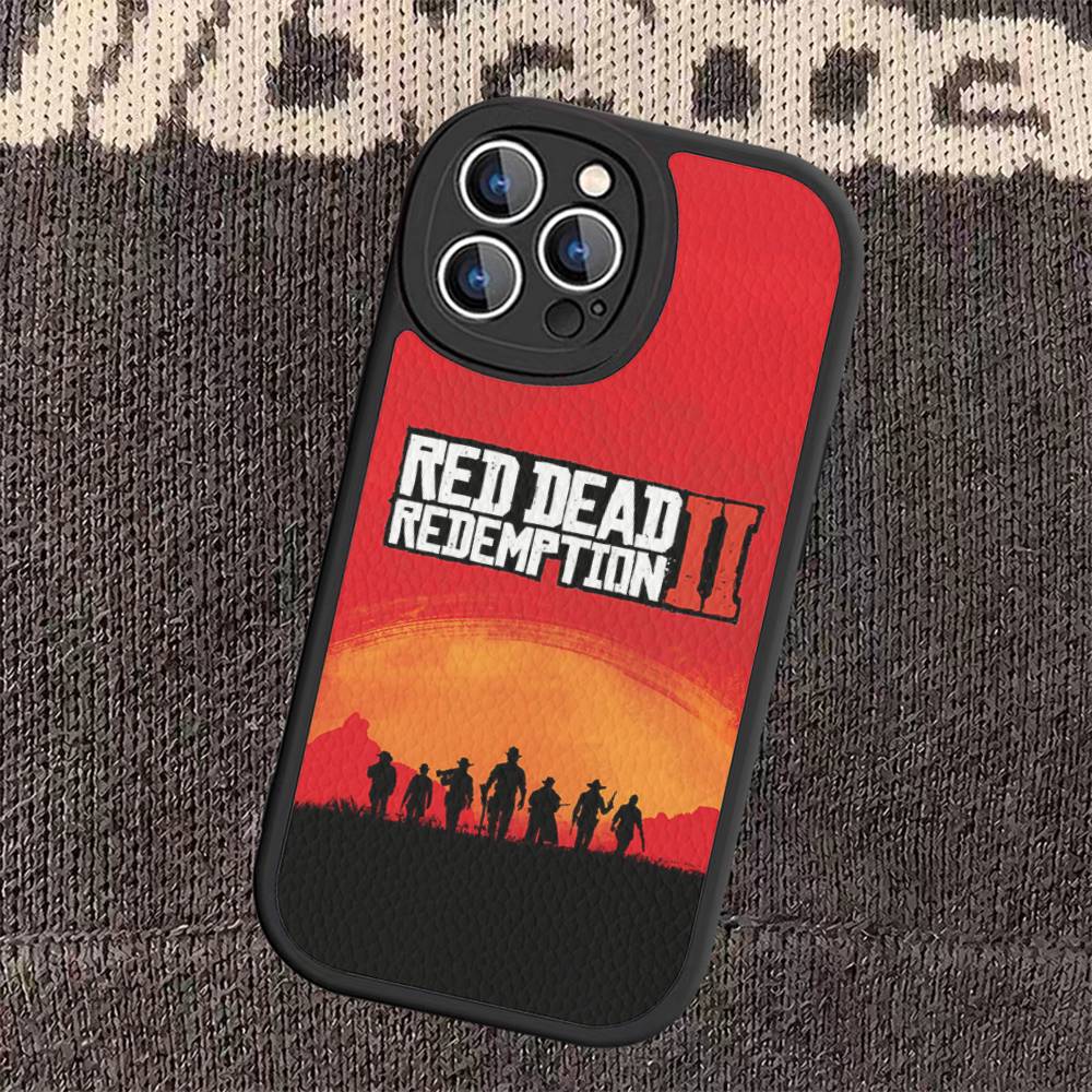 

Game Red Dead R-Redemption Leather Phone Case For IPhone 15 14 13 Pro Max 12 11 16 Plus Phone Cover iPhone 14pro max