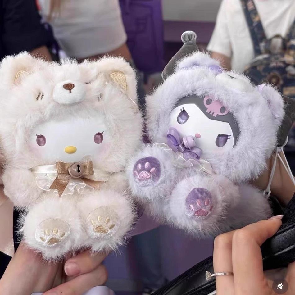 Sanrio Characters Fox Island Series Vinyl Blind Box Toys Cute Cartoon  Kuromi Pendants Trendy Collectible For Adults