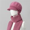 Wool Hat Women's Autumn and Winter Fleece Warm Hat, Ear Protection, Cold Protection, Thickened Knitted Hat