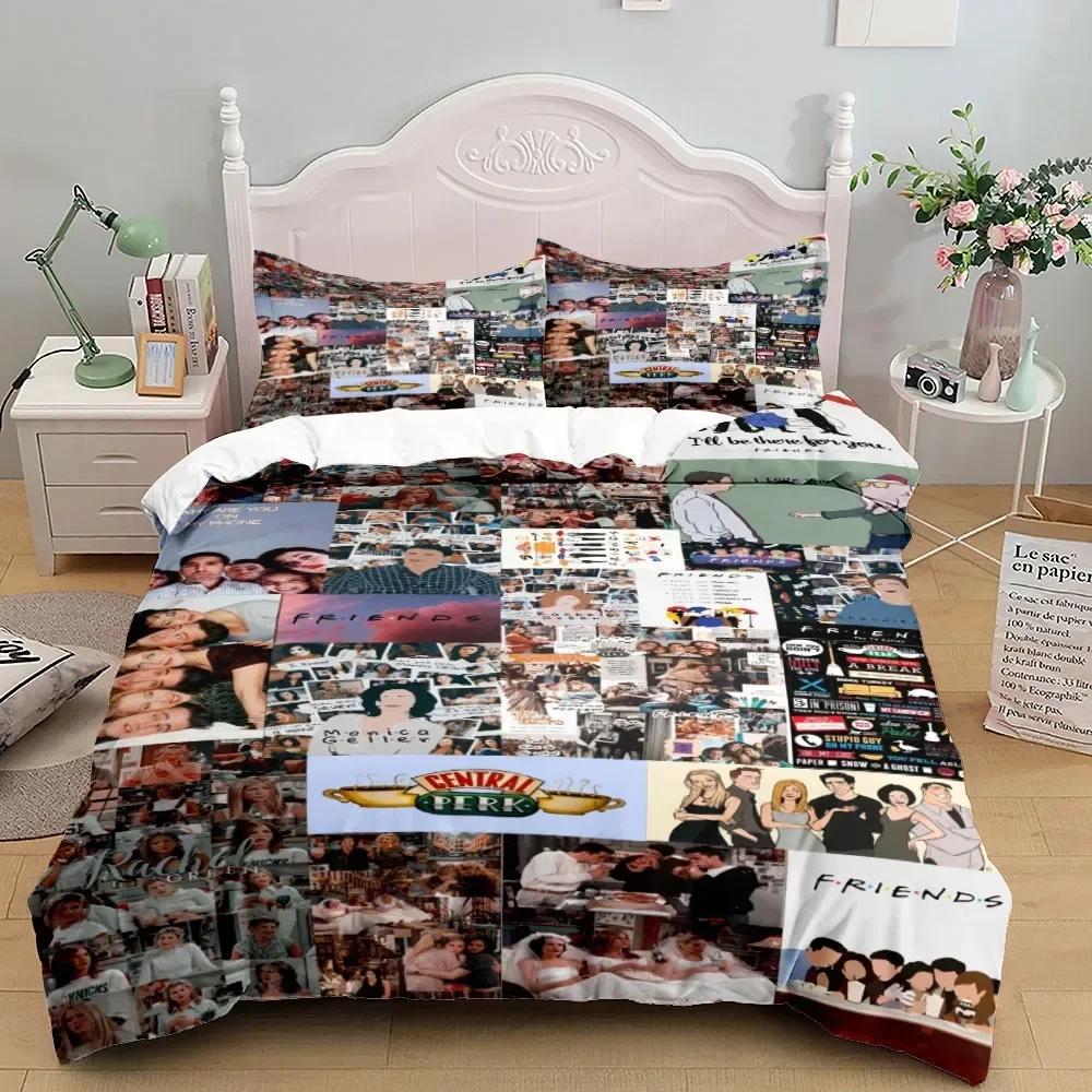 Lusso Nuovo Stampa 3D Friends Serie TV Set Biancheria da Letto Copripiumino con Federa Letto Matrimoniale Singolo Matrimoniale Queen Biancheria per la Casa Decorazione