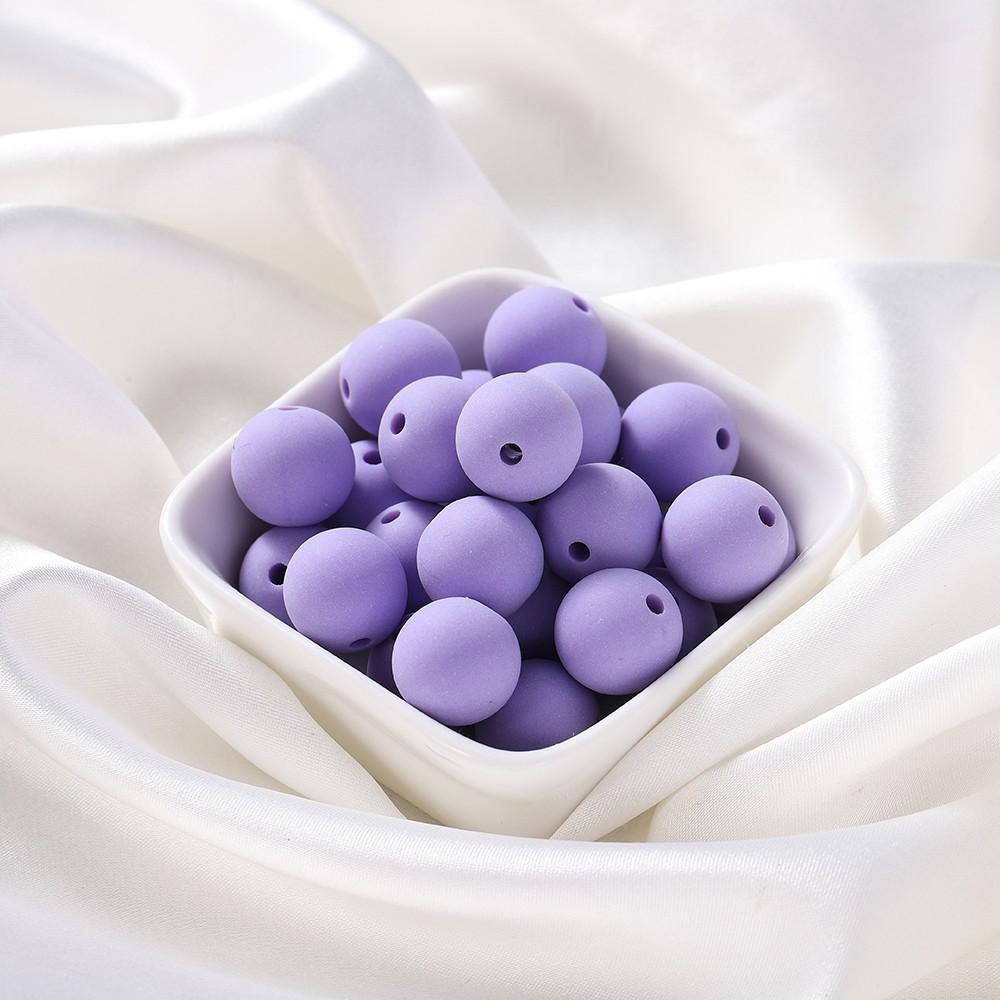 20Pcs/Lot 14mm Round Matte Acrylic Frosted Beads Loose Spacer Beads For Jewelry Making DIY Bracelet Necklace Accessories