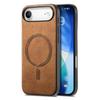 For iPhone Air Leather Back Case Compatible with MagSafe Skin-touch Phone Cover
