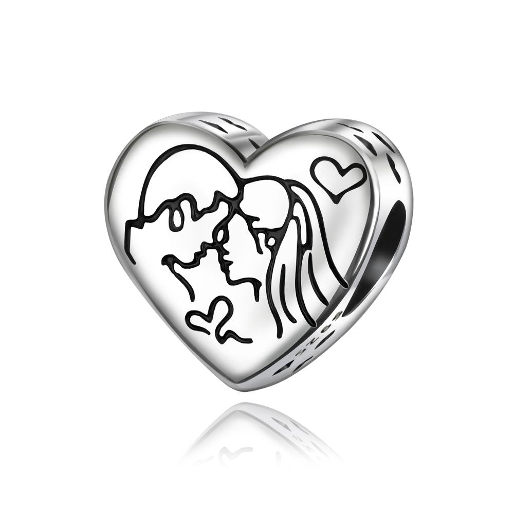 Атхен медные Бусины-Шармы Любите друг друга Шарм подходит для Браслетов Змеиная Цепочка Ожерелий для Женщин Изготовление Украшений