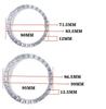 Angel Eyes Multi-Color RGB LED Halo Rings Lights Dynamic Sequential Flowing Turn Signal Running Lamp For Headlight