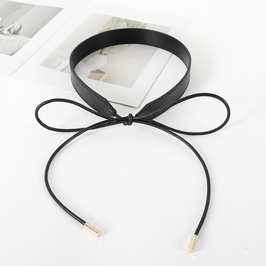 Minimalist Tie Waist Belt Adjustable Knot Design Thin Strap Decorative Belt for Dresses and Outerwear Suitable for Various Outfits