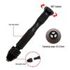Walnut Carving Aluminum Punching Tool: Mini Hand Twist Drill with Bits