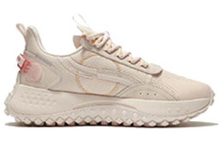 LiNing CF Moon Shadow Cushioning Anti-Slip And Wear-Resistant Low-Top Casual Shoes Women's Matte Ecru AGLR158-4