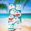 Doraemon Beach Towel Cartoon Cute Printed Bath Towel Microfiber Robotic Cat Swimming Quick Dry Comfortable Soft Beach Towel