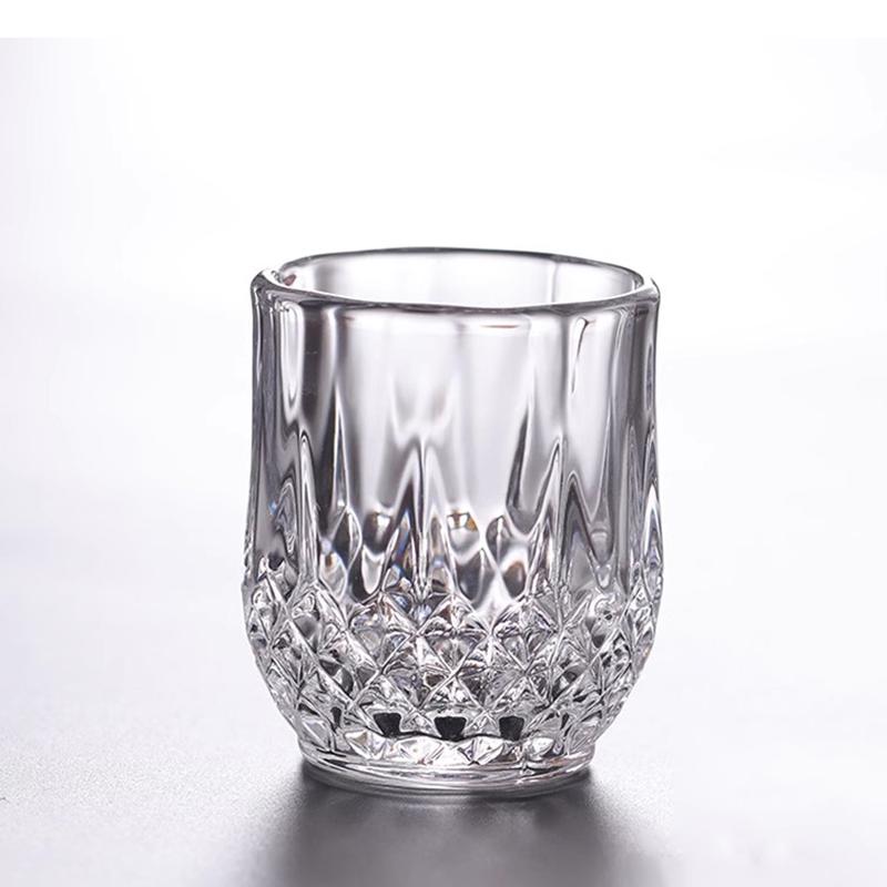 6pcs Set Diamond Painting Shot Glass Wine Cup Vintage Elegant Wedding Gift Wine Glasses Luxury Modern Household Party Drinkware