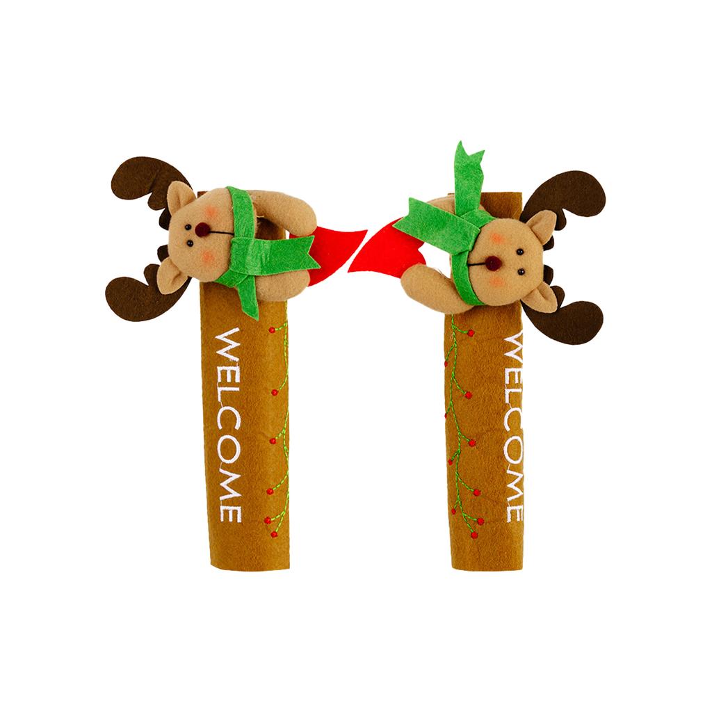 Christmas Decorations, Gloves, Cartoon Refrigerators, Claus Door Handles, Decorative Protective Covers