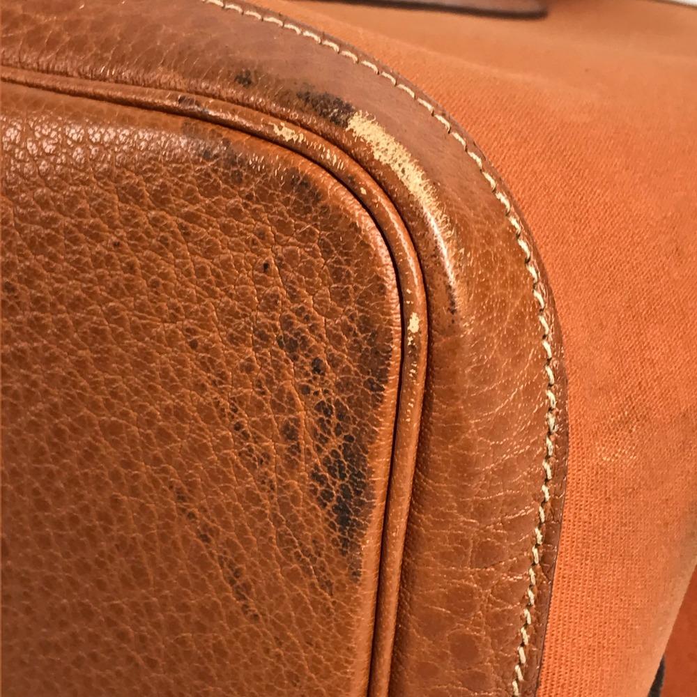 HERMES Garden Party 36 PM Hand Bag Shoulder Bag Tote Bag Negonda / Canvas Orange