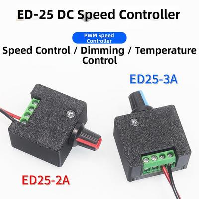 For PWM 12V/24V 3A DC Motor Speed Controller/dimmer For Cooling Fans LED Light Strip Accessories Easy Installation