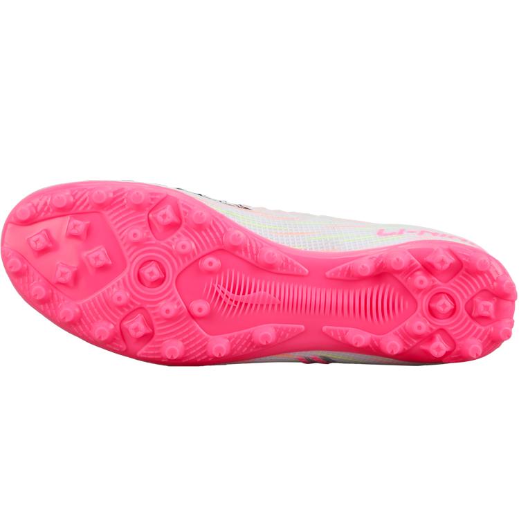 Li Ning Kids PU Fashion Versatile Football Shoes Kids Football Shoes Pink YKGU024-5