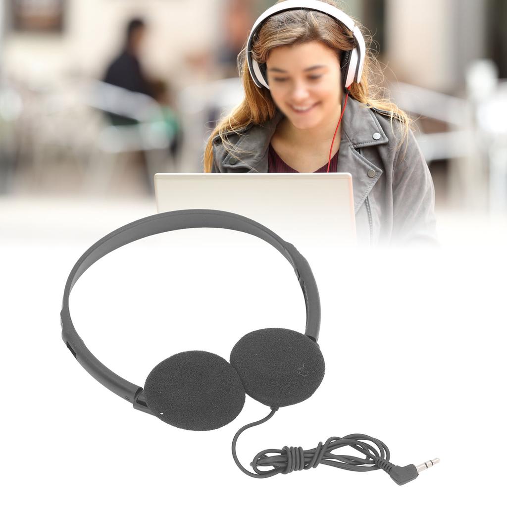 Classroom Headphones On Ear Wired Stereo Headset with 3.5mm Jack for Kids Adults School Library Airp