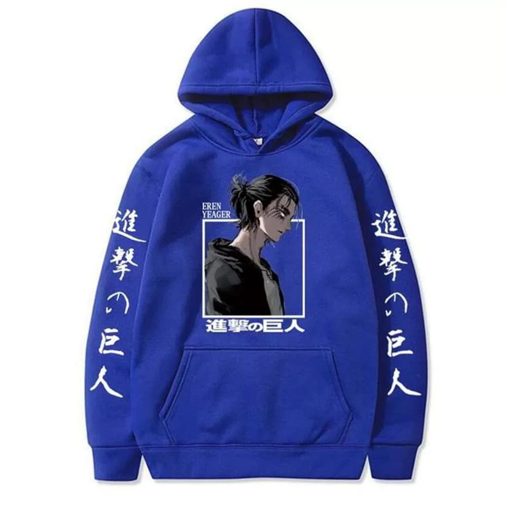 Attack On Titan Cartoon Pattern Anime Hoodies Men/Women Hooded Pullover Sweatrshirts Oversized Sweatshirts